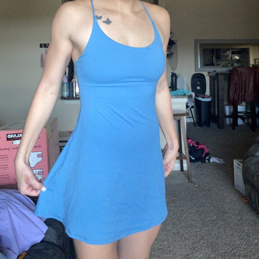 Blue halara dress with pockets!